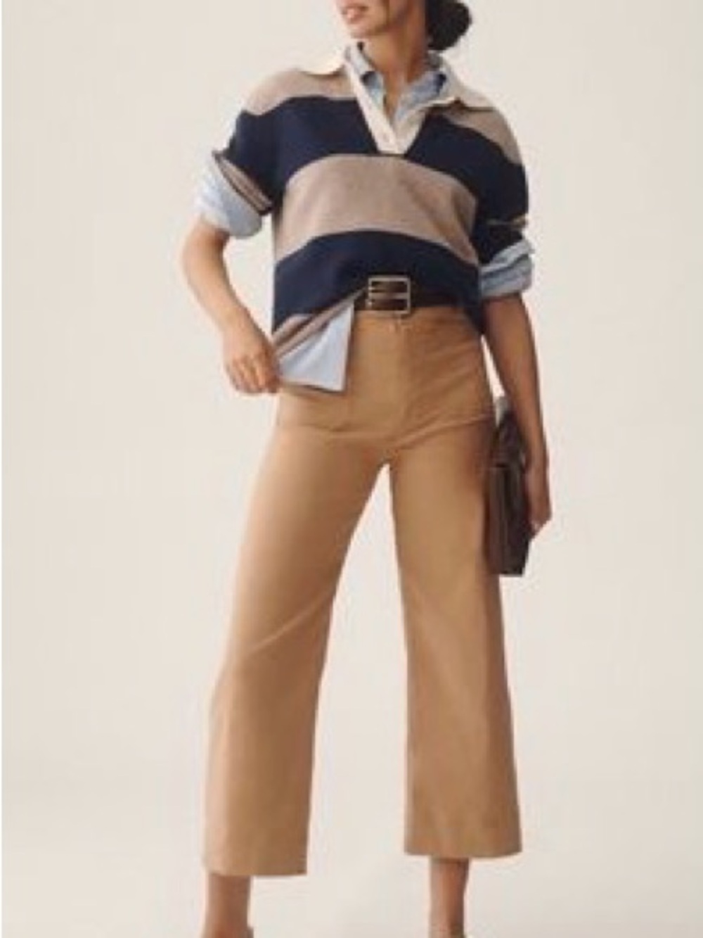 The Colette Cropped Wide-Leg Trousers By Maeve